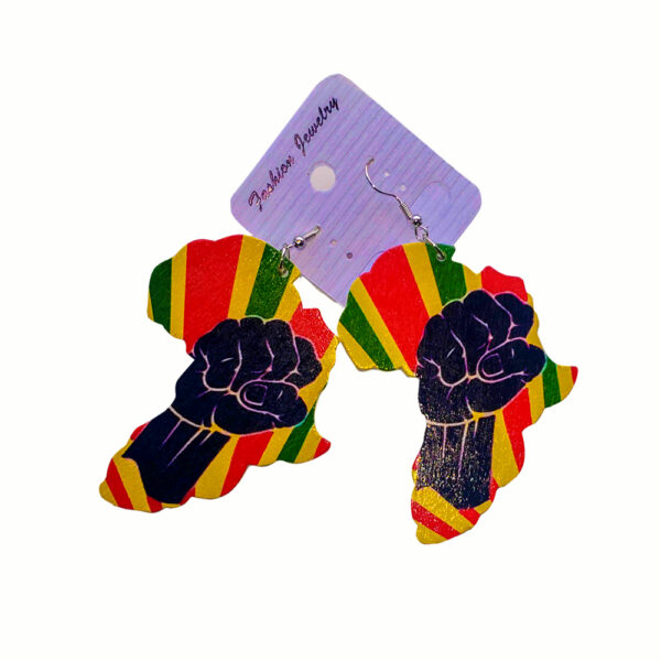 Africa fist earings