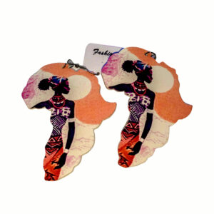 African woman earrings