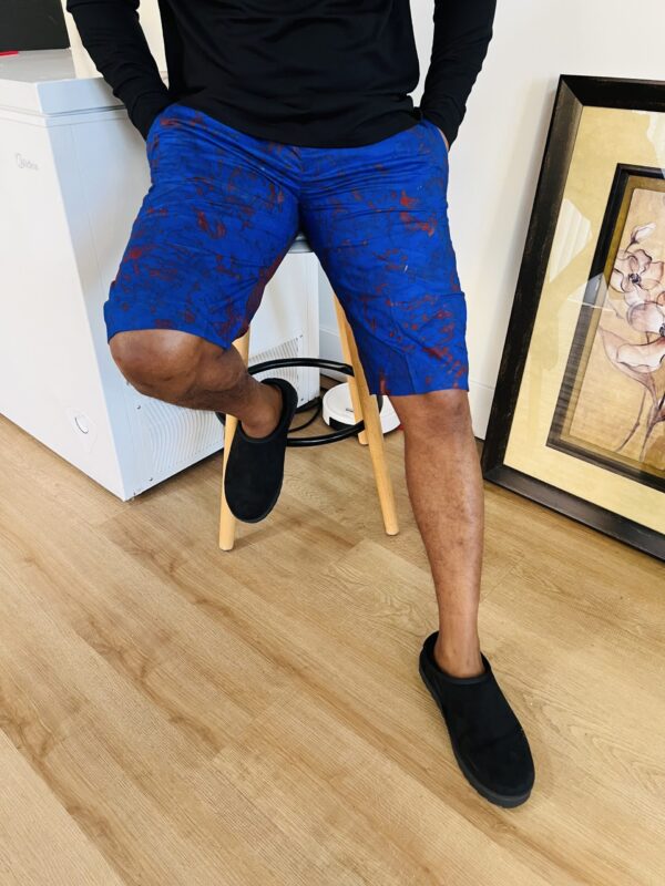Dream Blue Ankara shorts
