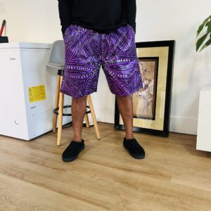 Ethnic Purple Ankara shorts