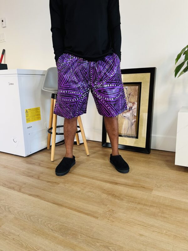 Ethnic Purple Ankara shorts