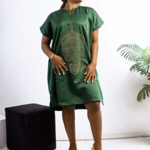 Ife Head Green Gown