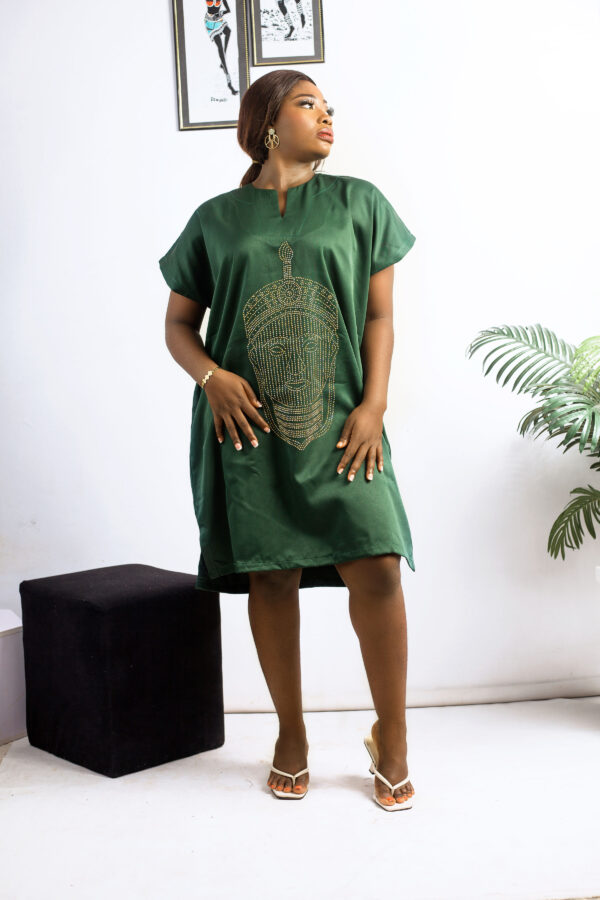 Ife Head Green Gown