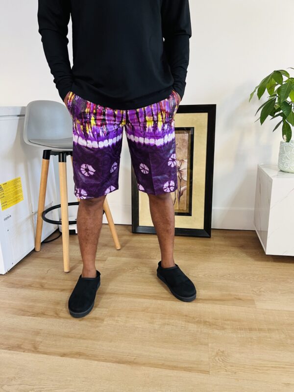 Tribal Purple Ankara Shorts