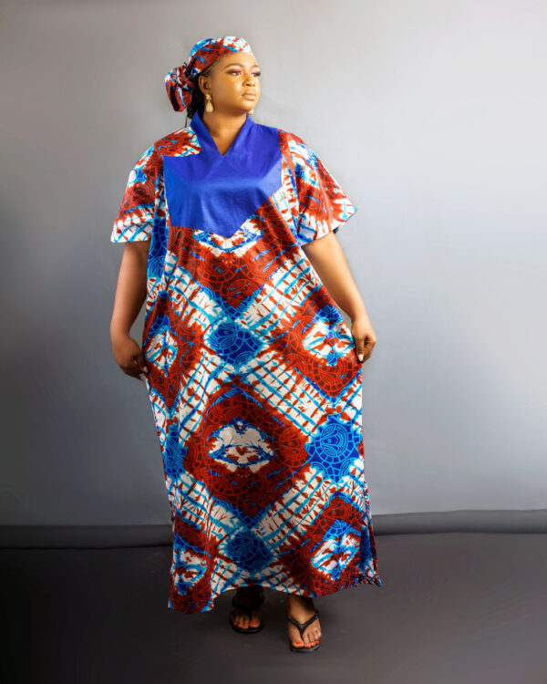 Silk Adire Boubou