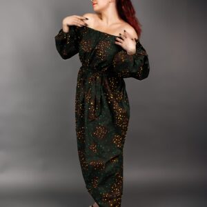 GREEN STONED KAFTAN